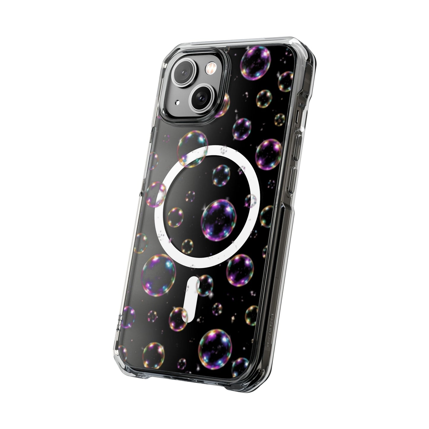 Fully Clear Bubbles Magnetic Clear iPhone Impact Cases