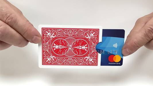 Credit Card Holder (Made from Red or Blue Bicycle Cards) by Joker Magic - Trick