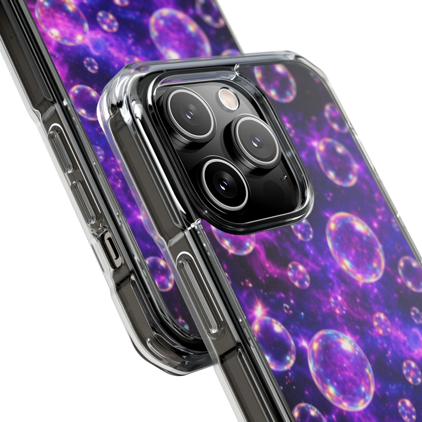 Cosmic Bubbles Magnetic Clear iPhone Impact Cases