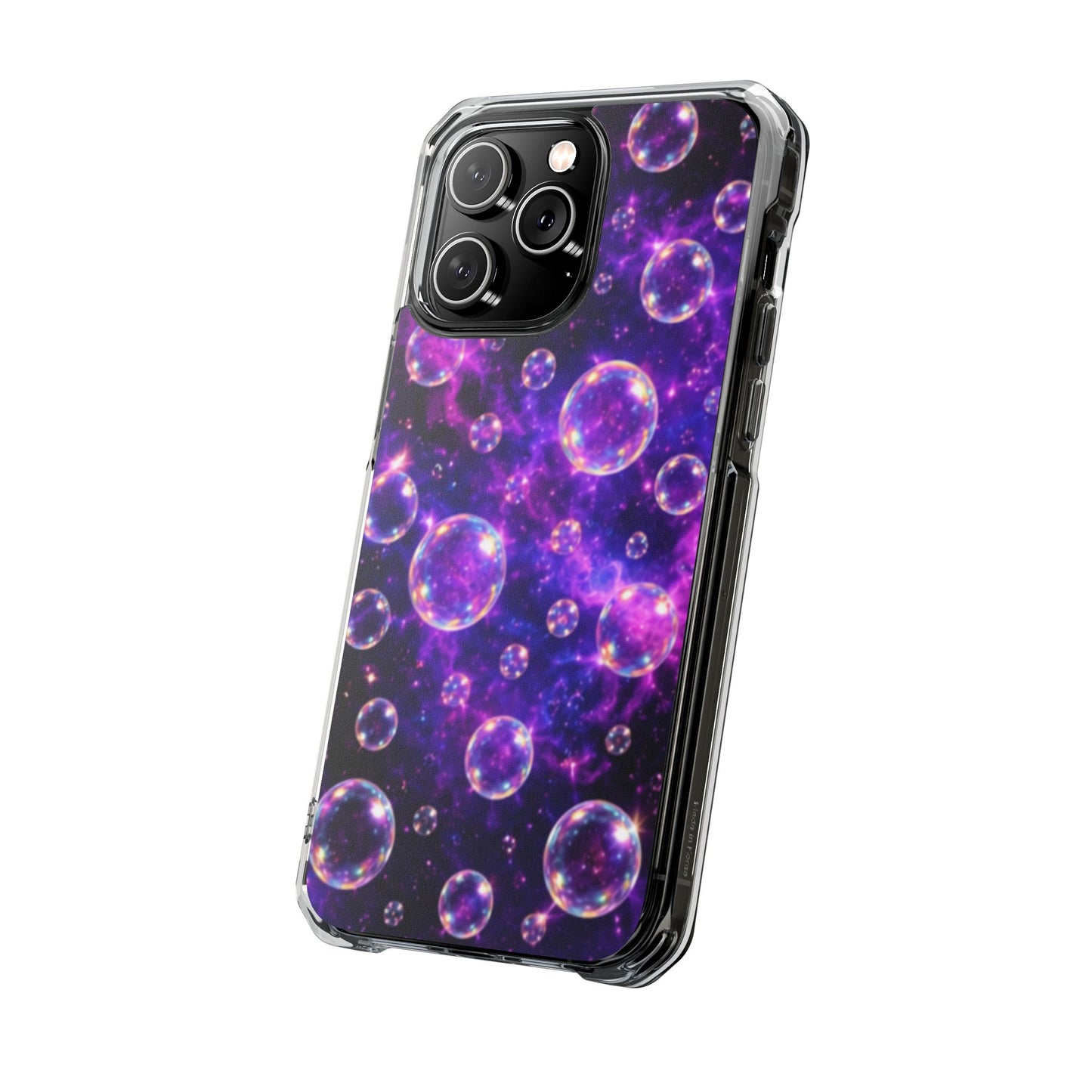Cosmic Bubbles Magnetic Clear iPhone Impact Cases