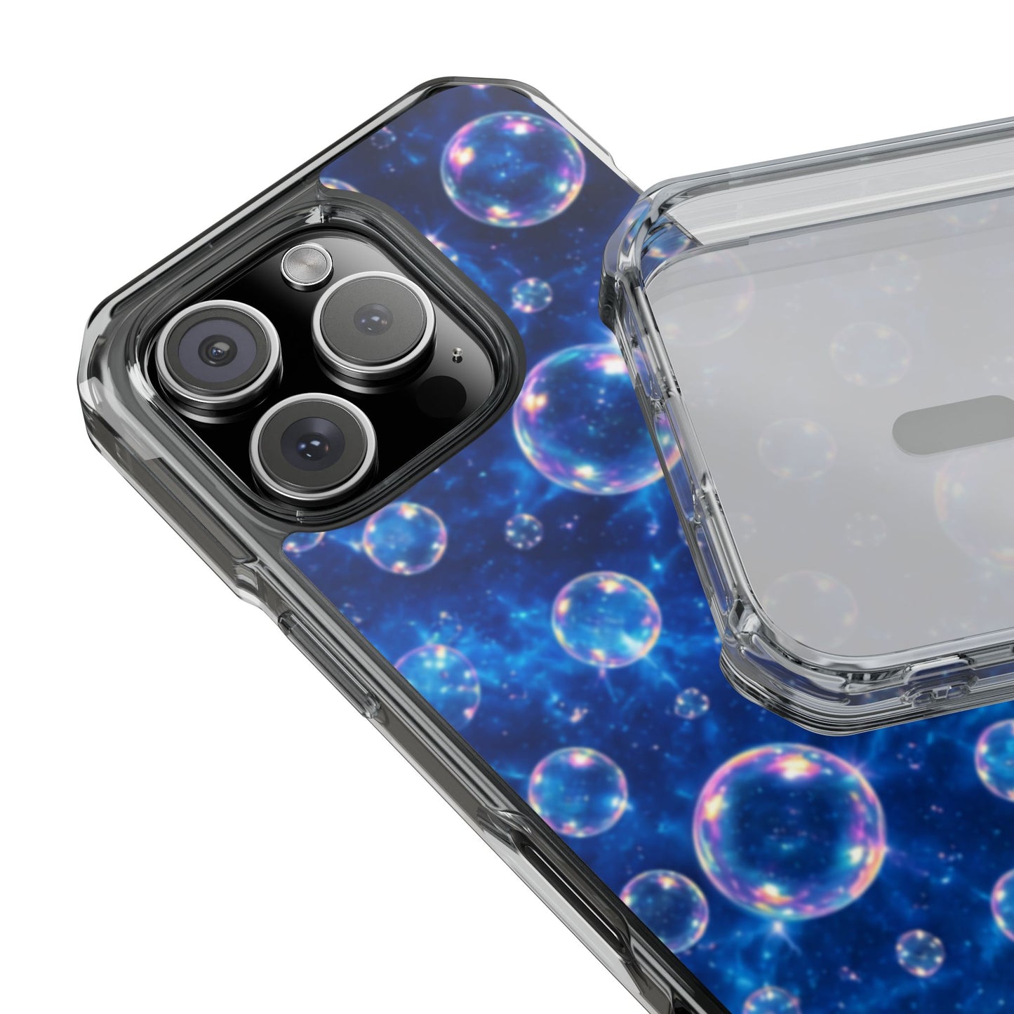 Ocean Bubbles Magnetic Clear iPhone Impact Cases