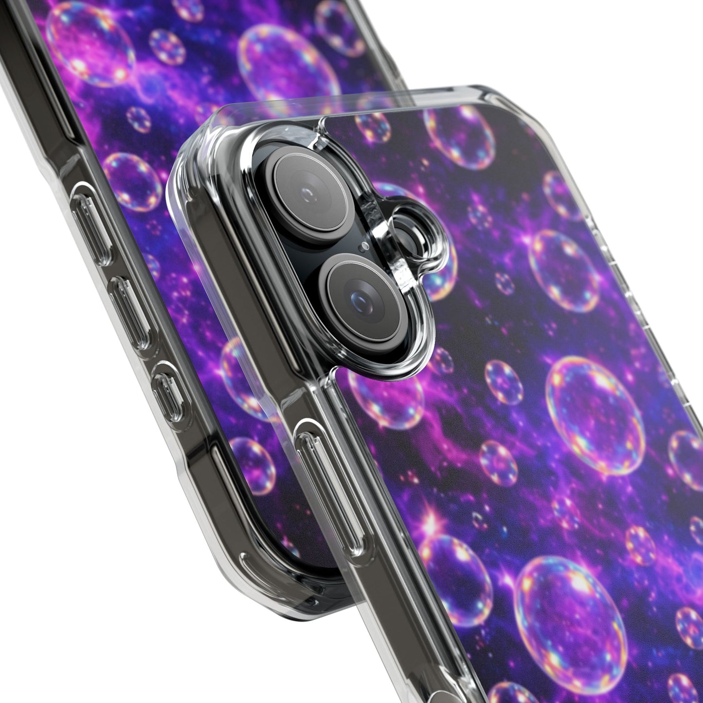 Cosmic Bubbles Magnetic Clear iPhone Impact Cases