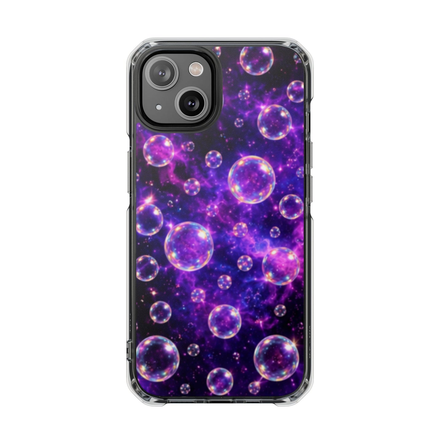 Cosmic Bubbles Magnetic Clear iPhone Impact Cases