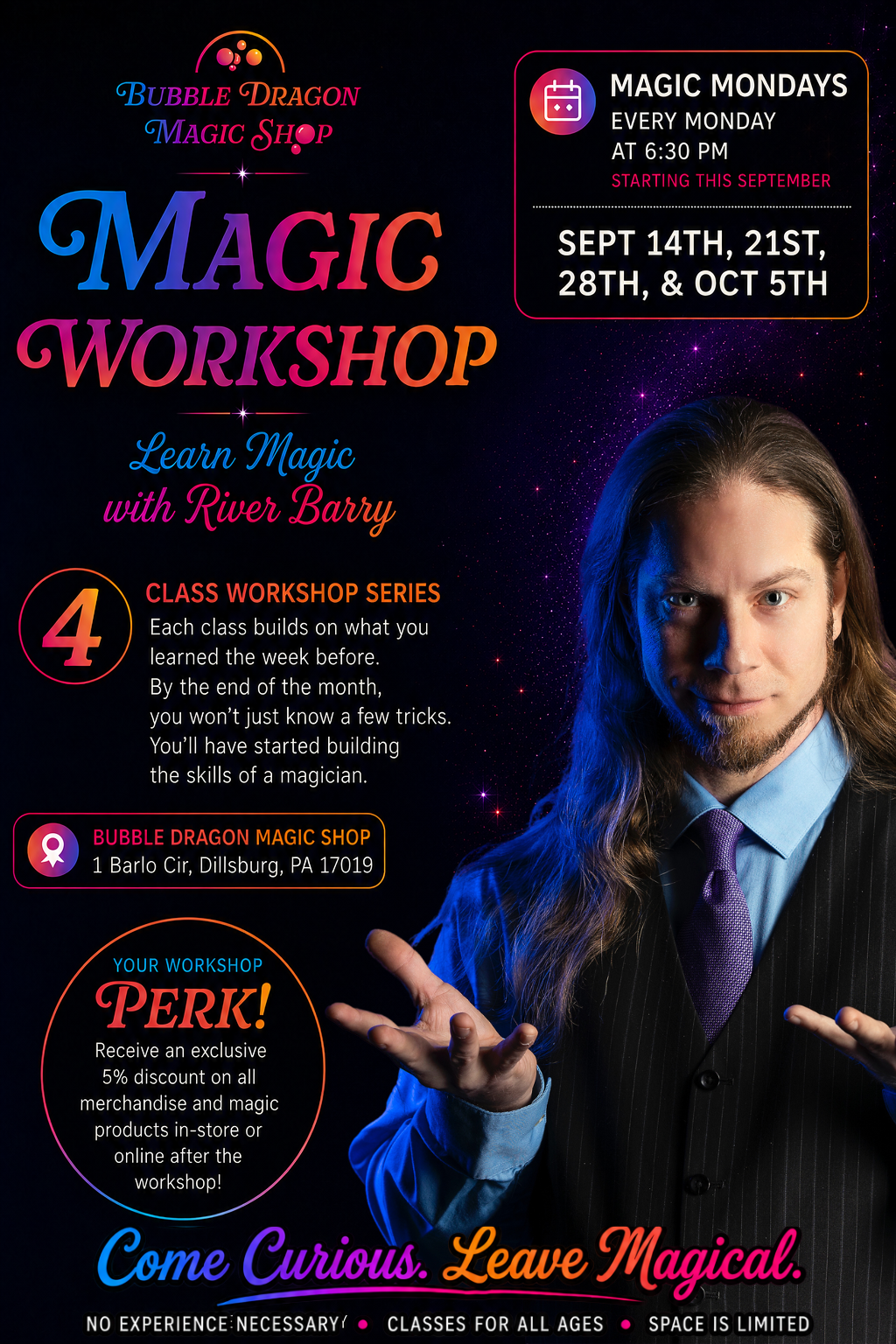 Magic Workshops with River Barry